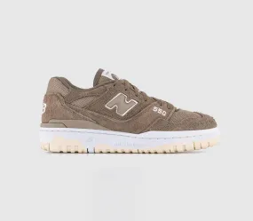 Mushroom Brown White New Balance BB550 Trainers