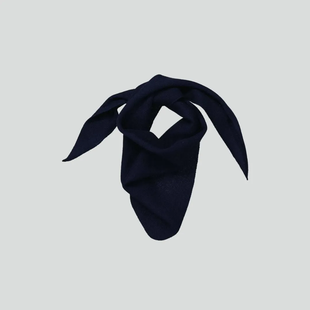 Navy Blue Triangle Scarf #6623