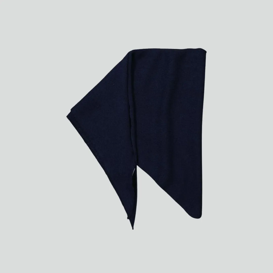 Navy Blue Triangle Scarf #6623