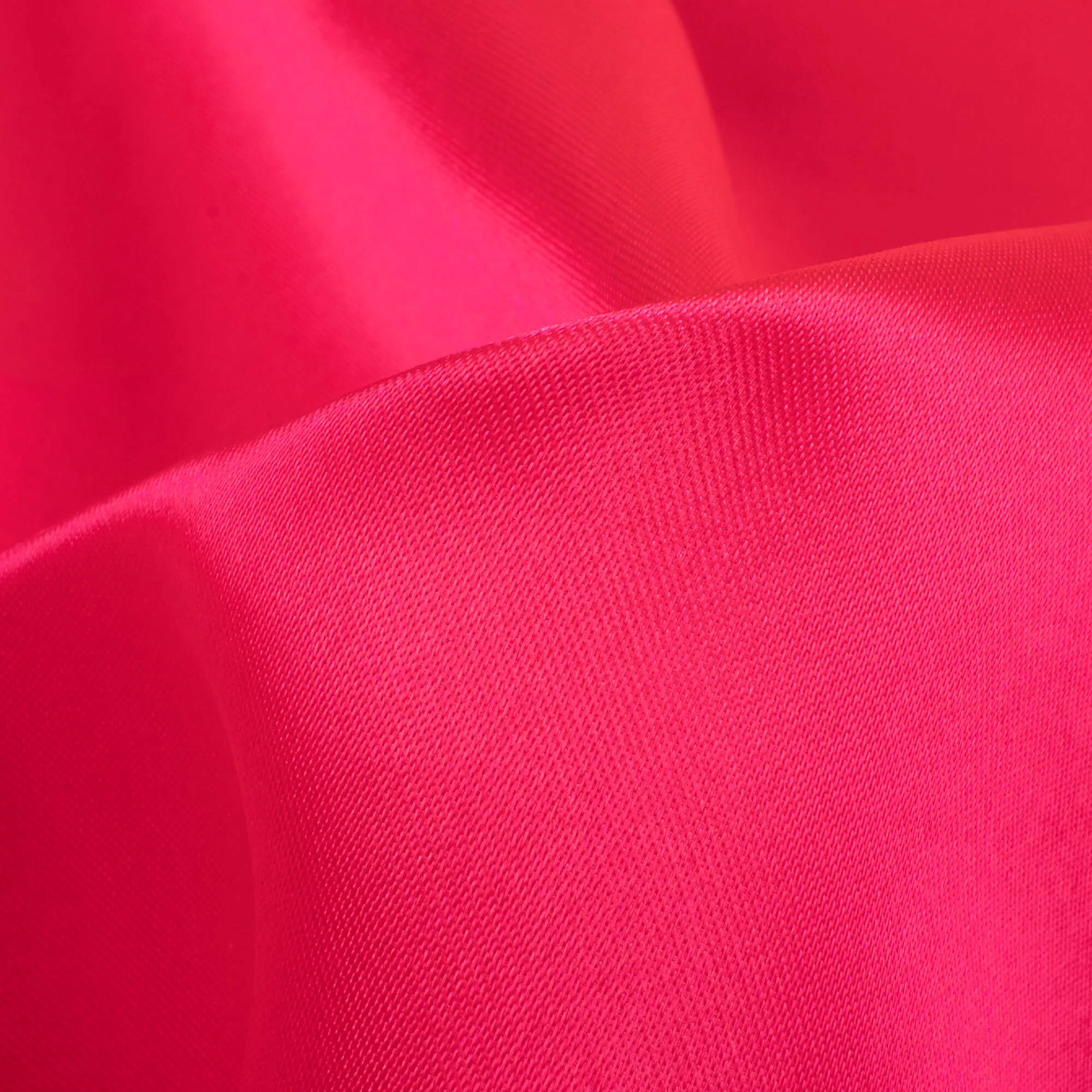 Neon Pink Satin Fabric