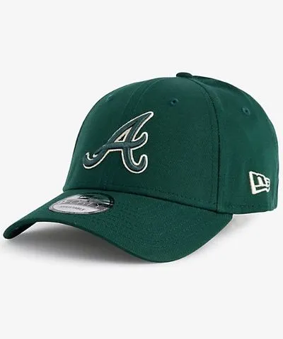 New Era Dark Green 9FORTY Atlanta Braves Cotton Cap