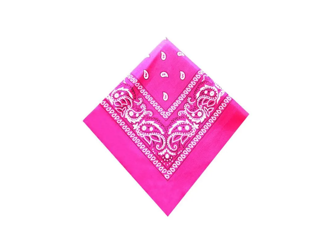 Newest 100% Cotton Bandanas for Hip hop Style - Male Female Head Scarf Wristband. Vintage Pocket Towel, Hot Selling 55*55cm.