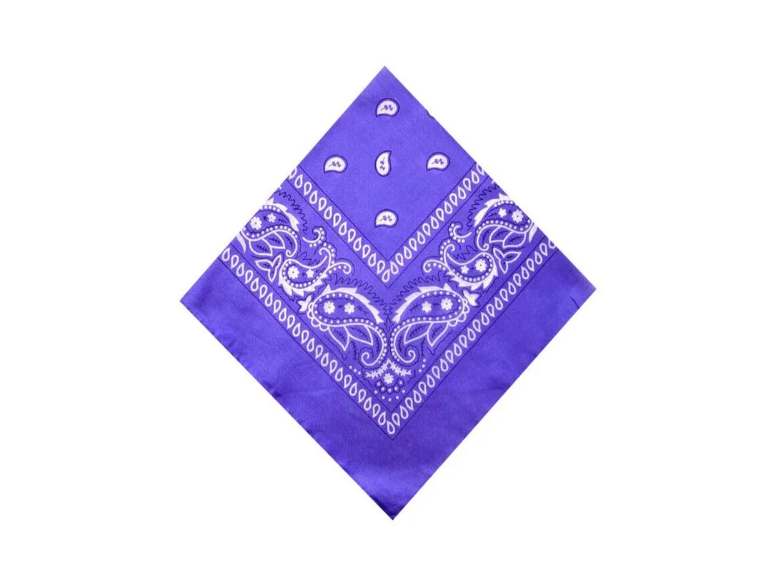 Newest 100% Cotton Bandanas for Hip hop Style - Male Female Head Scarf Wristband. Vintage Pocket Towel, Hot Selling 55*55cm.