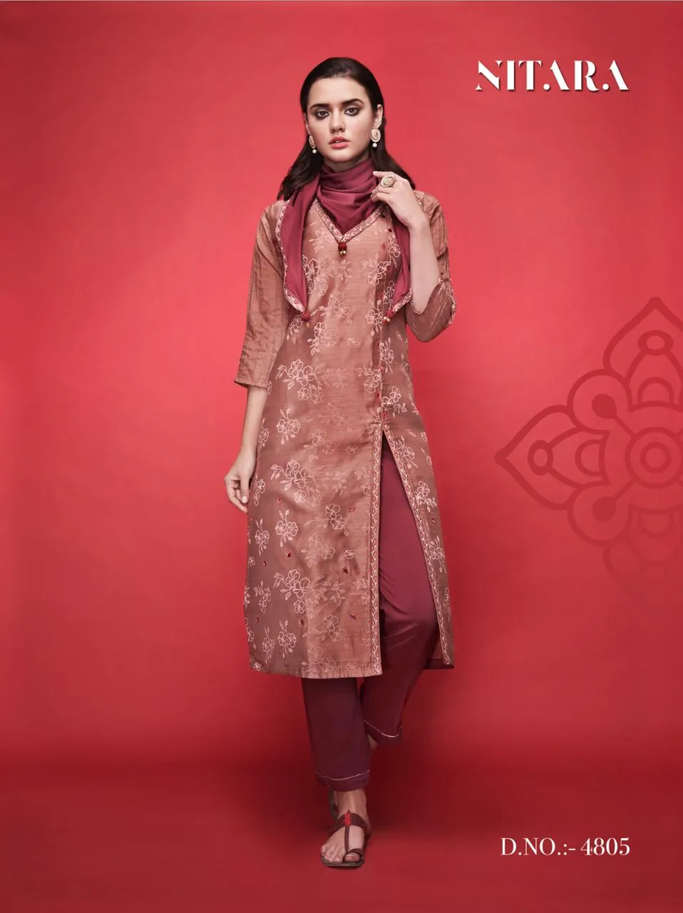 Nitara's Scarlet Silk Designer Kurtis Collection