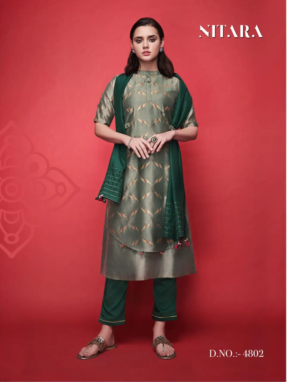 Nitara's Scarlet Silk Designer Kurtis Collection