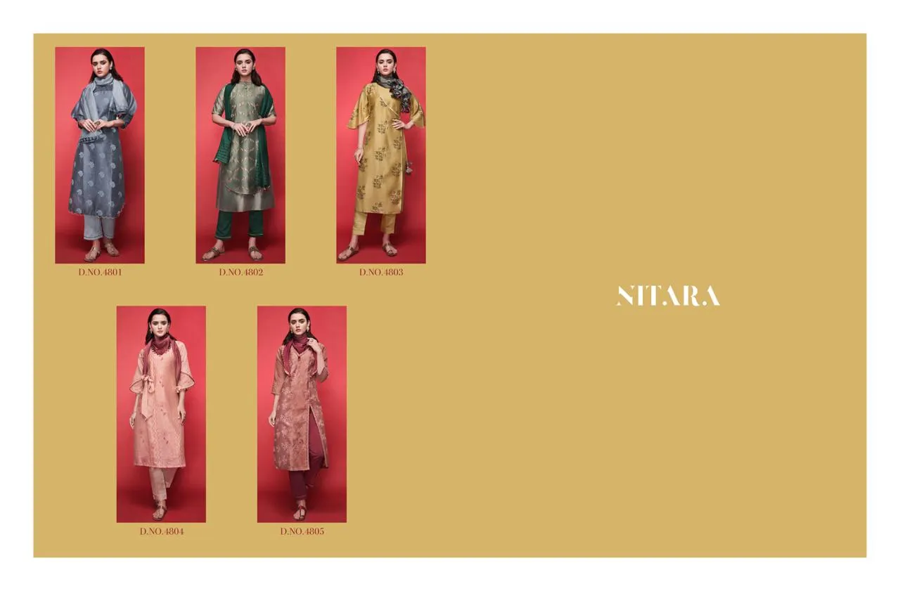 Nitara's Scarlet Silk Designer Kurtis Collection