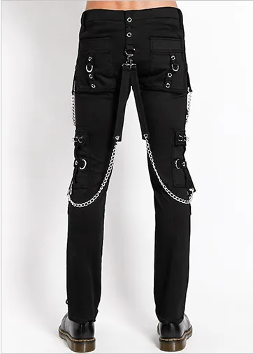 No Excuses Black Bondage Pant