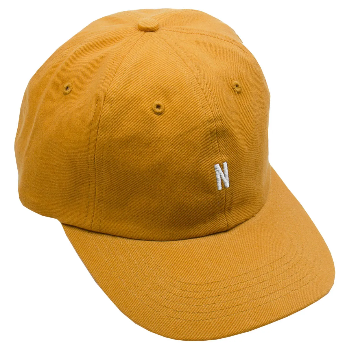 Norse Projects Twill Sports Cap in Cadmium Orange