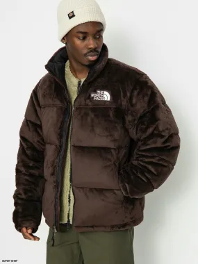 North Face Velour Nuptse Jacket in Coal Brown.