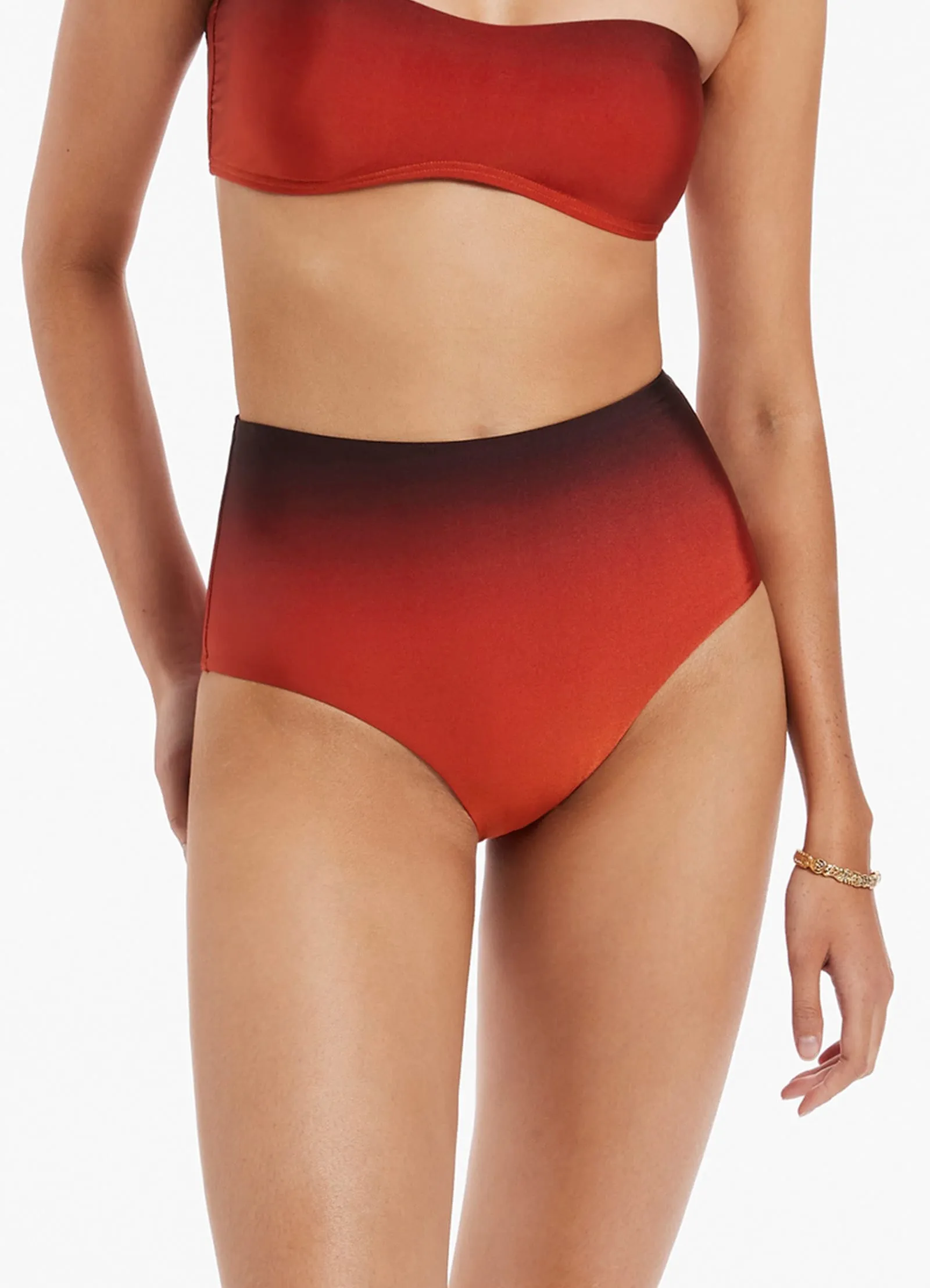 Oia Sunset Bikini Bottom - Burnt Orange