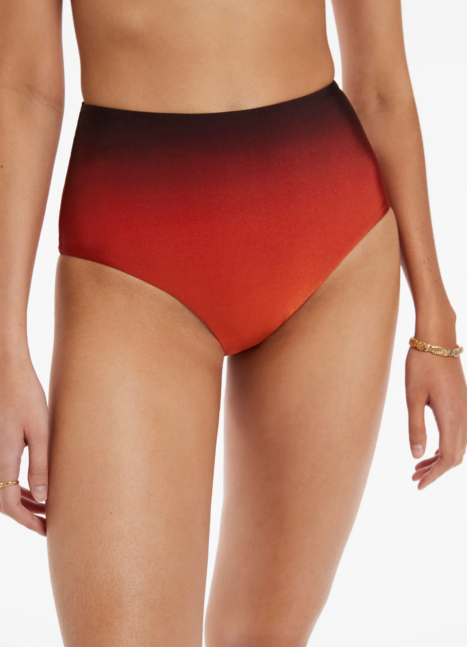 Oia Sunset Bikini Bottom - Burnt Orange