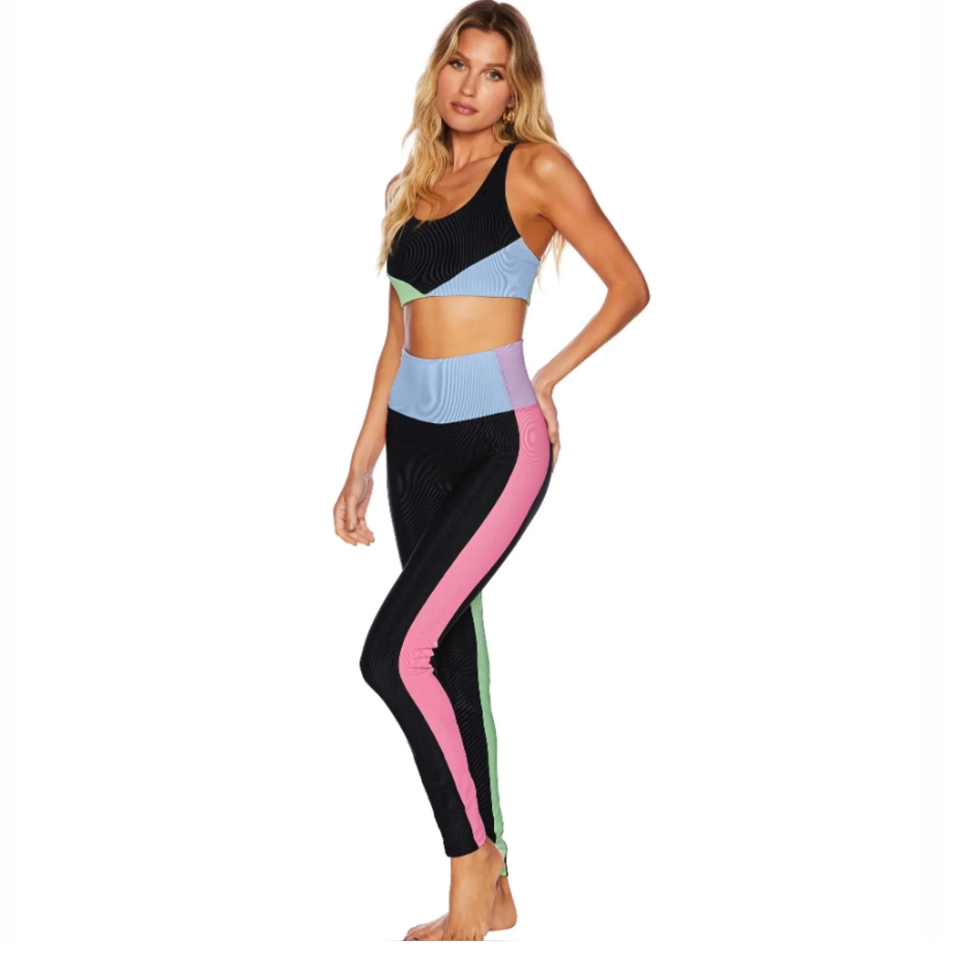 Pastel Colorblock Leggings