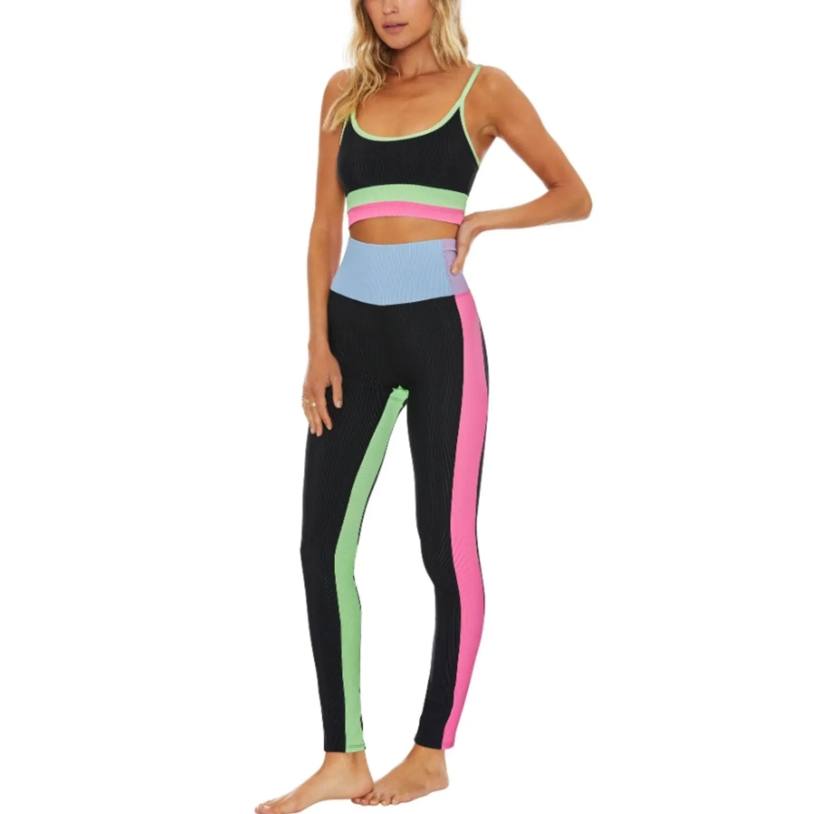 Pastel Colorblock Leggings