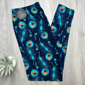 Peacock Print Leggings