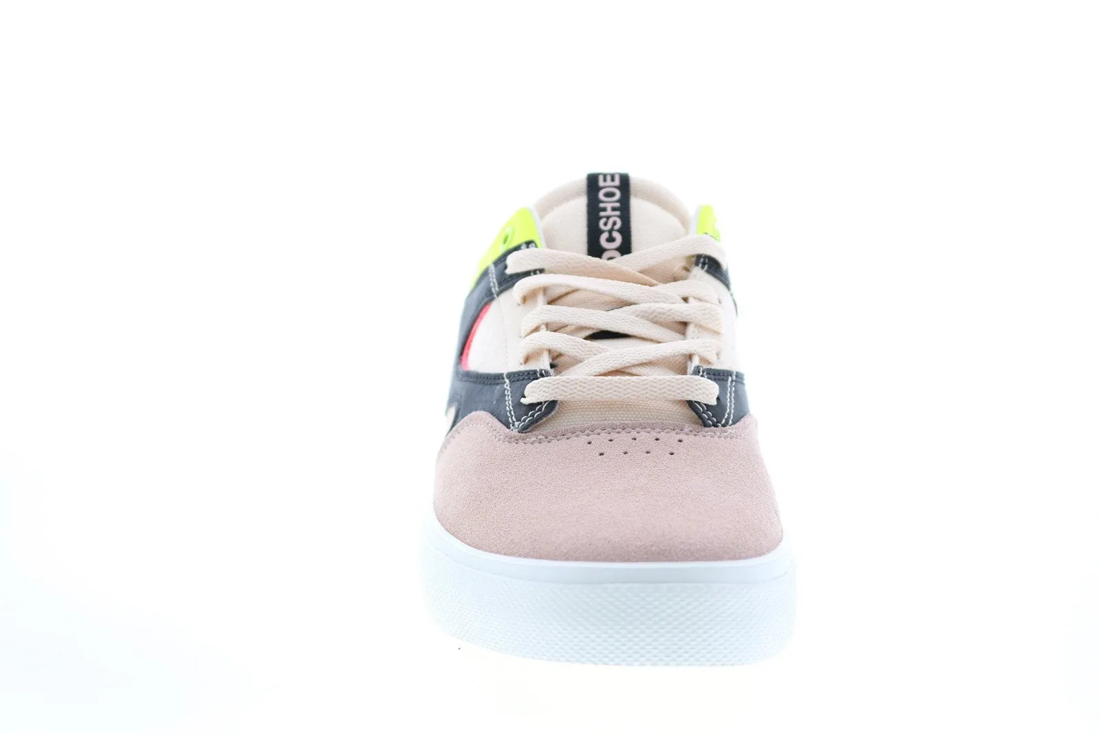 Pink DC Kalis Vulc Men's Skate Inspired Sneakers - Nubuck Shoes