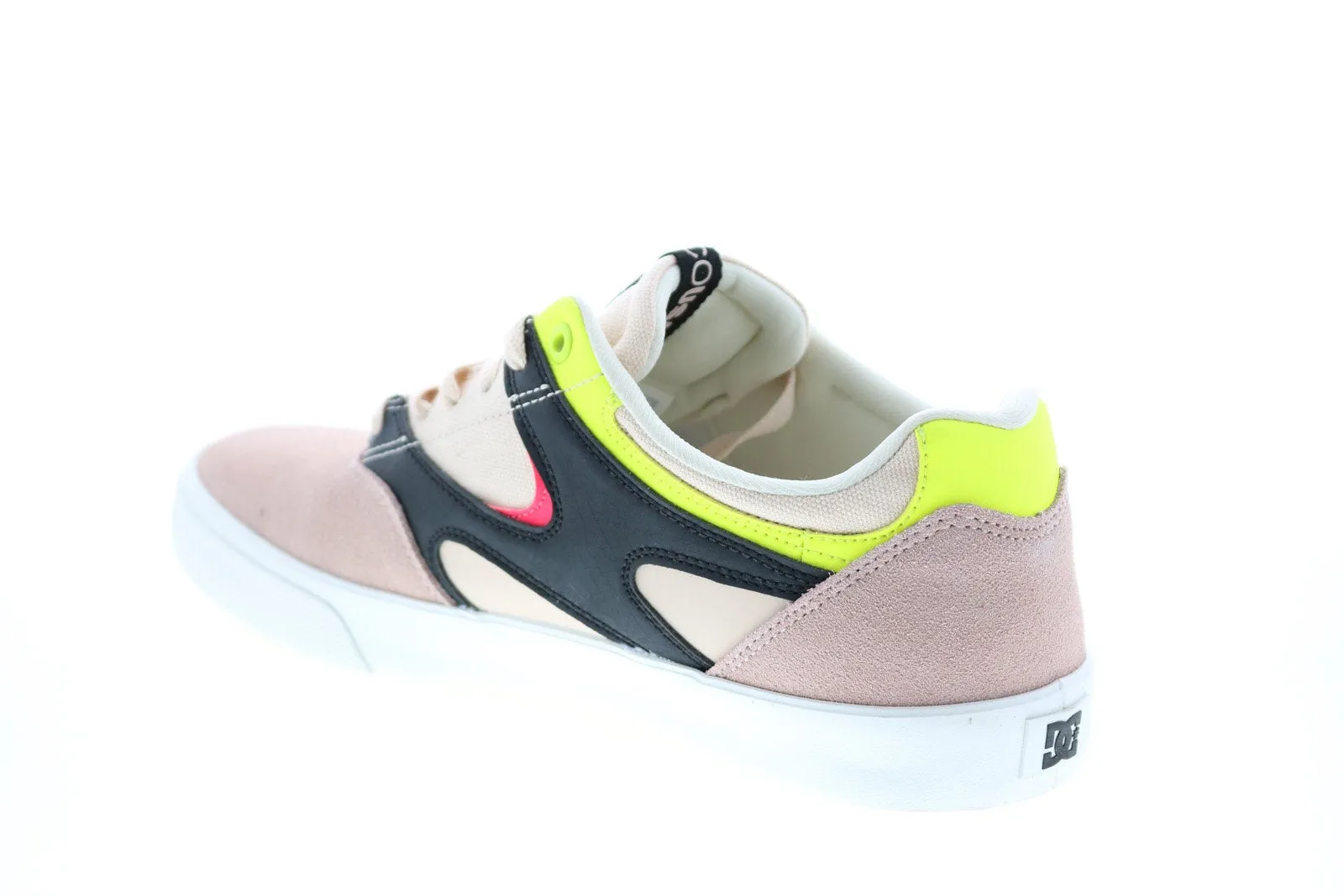 Pink DC Kalis Vulc Men's Skate Inspired Sneakers - Nubuck Shoes