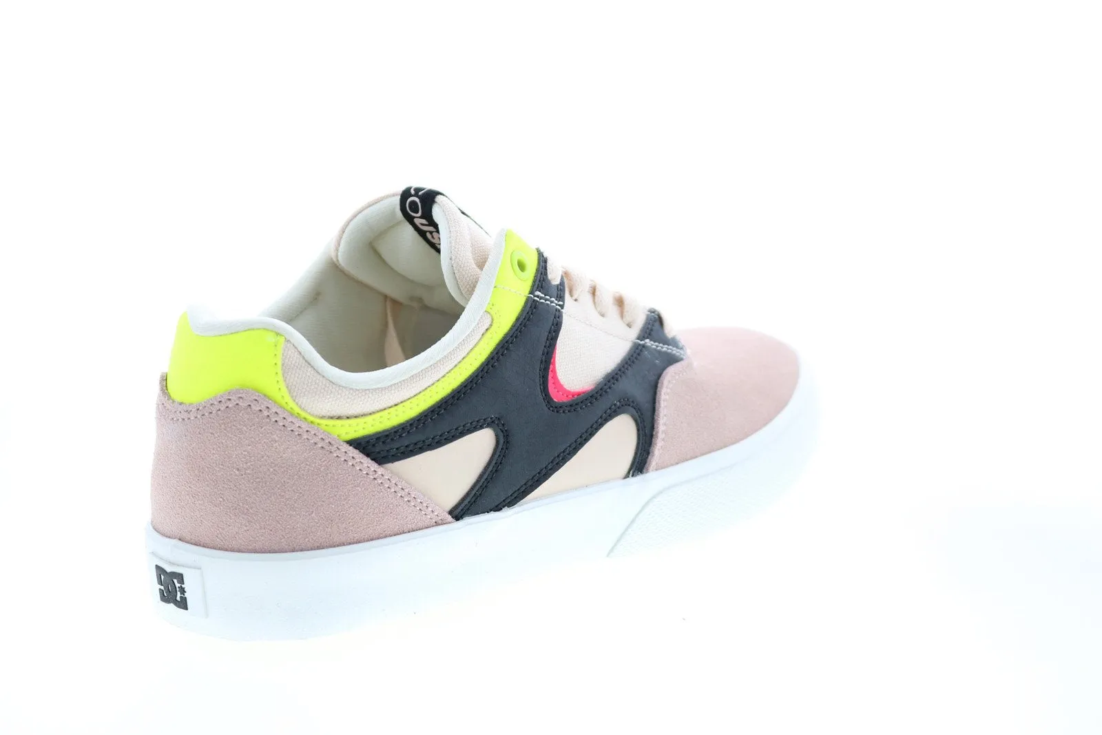 Pink DC Kalis Vulc Men's Skate Inspired Sneakers - Nubuck Shoes