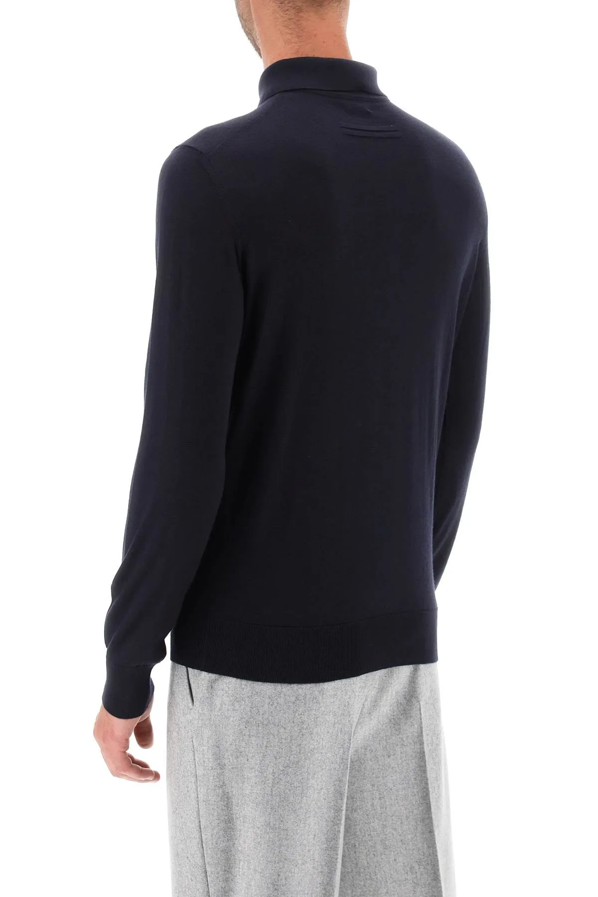 Polo Sweater in Cashmere Fabric