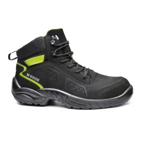 Portwest Base Black/Green Chester Top Mid Safety Shoes S3 ESD SRC