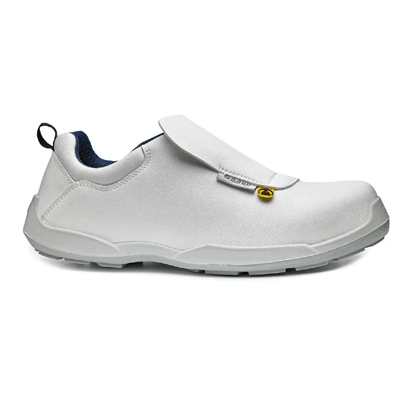 Portwest Base White Anti-Static Water-Resistant Slip-On Safety Shoes