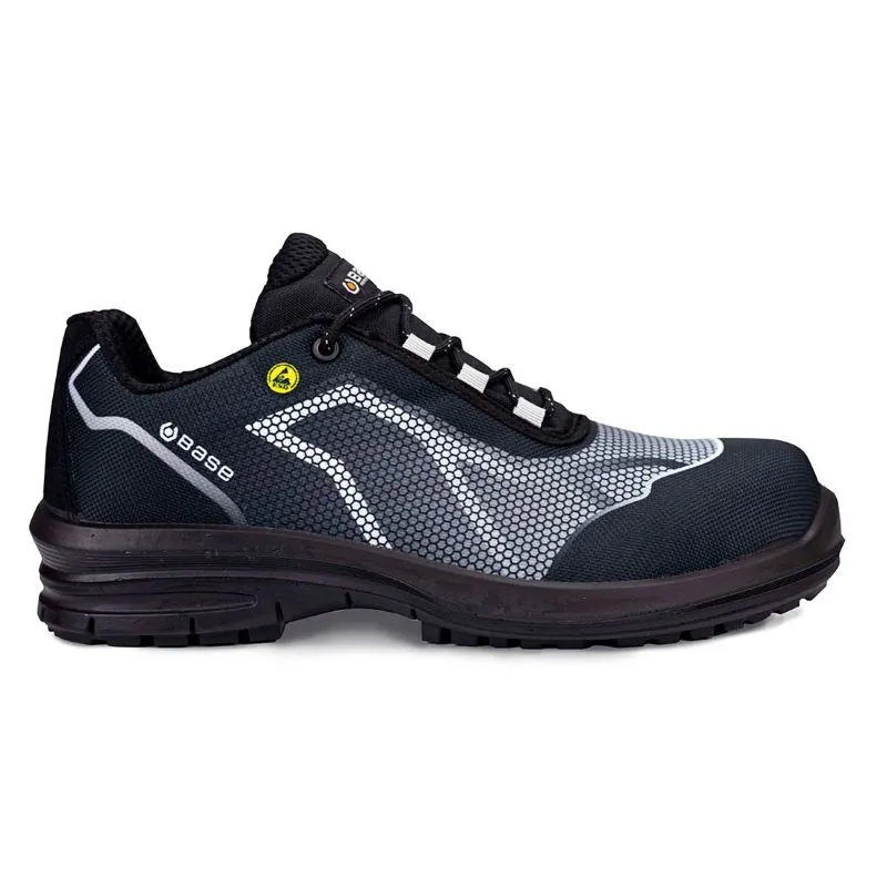 Portwest Base Black/Grey OREN Low Metal-Free Safety Shoes S3 ESD SRC