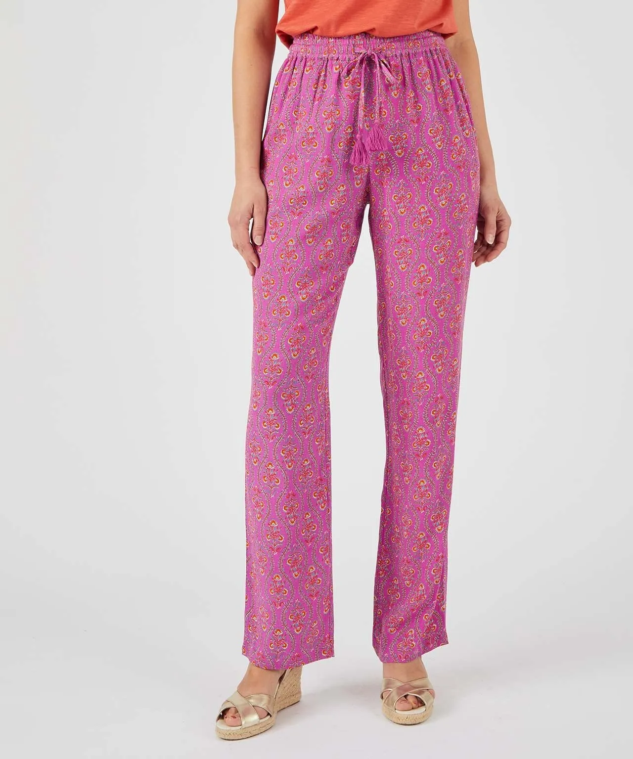 Crinkle Trousers Print