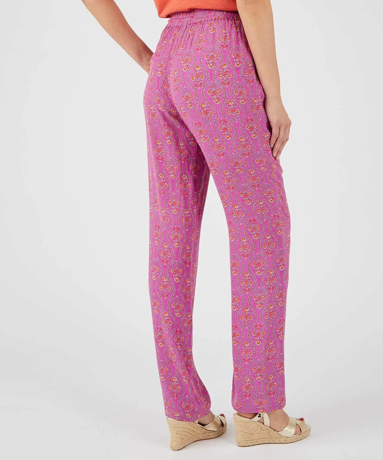 Crinkle Trousers Print