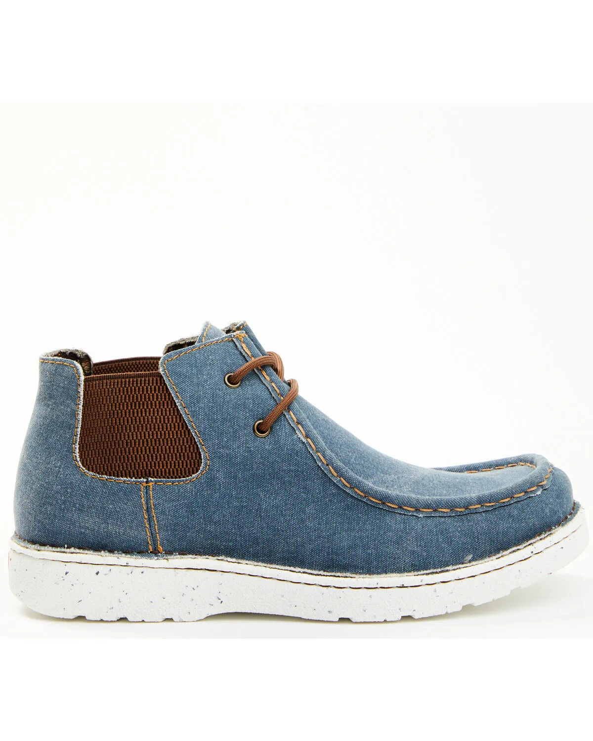 Justin Men's Hazer Denim Casual Hudson Shoes with Moc Toe