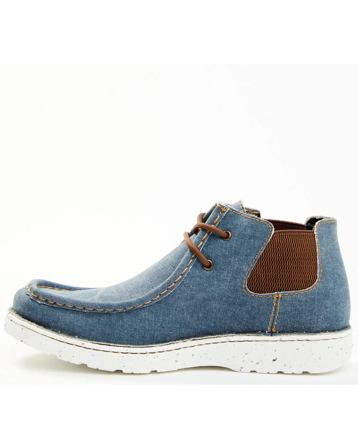 Justin Men's Hazer Denim Casual Hudson Shoes with Moc Toe