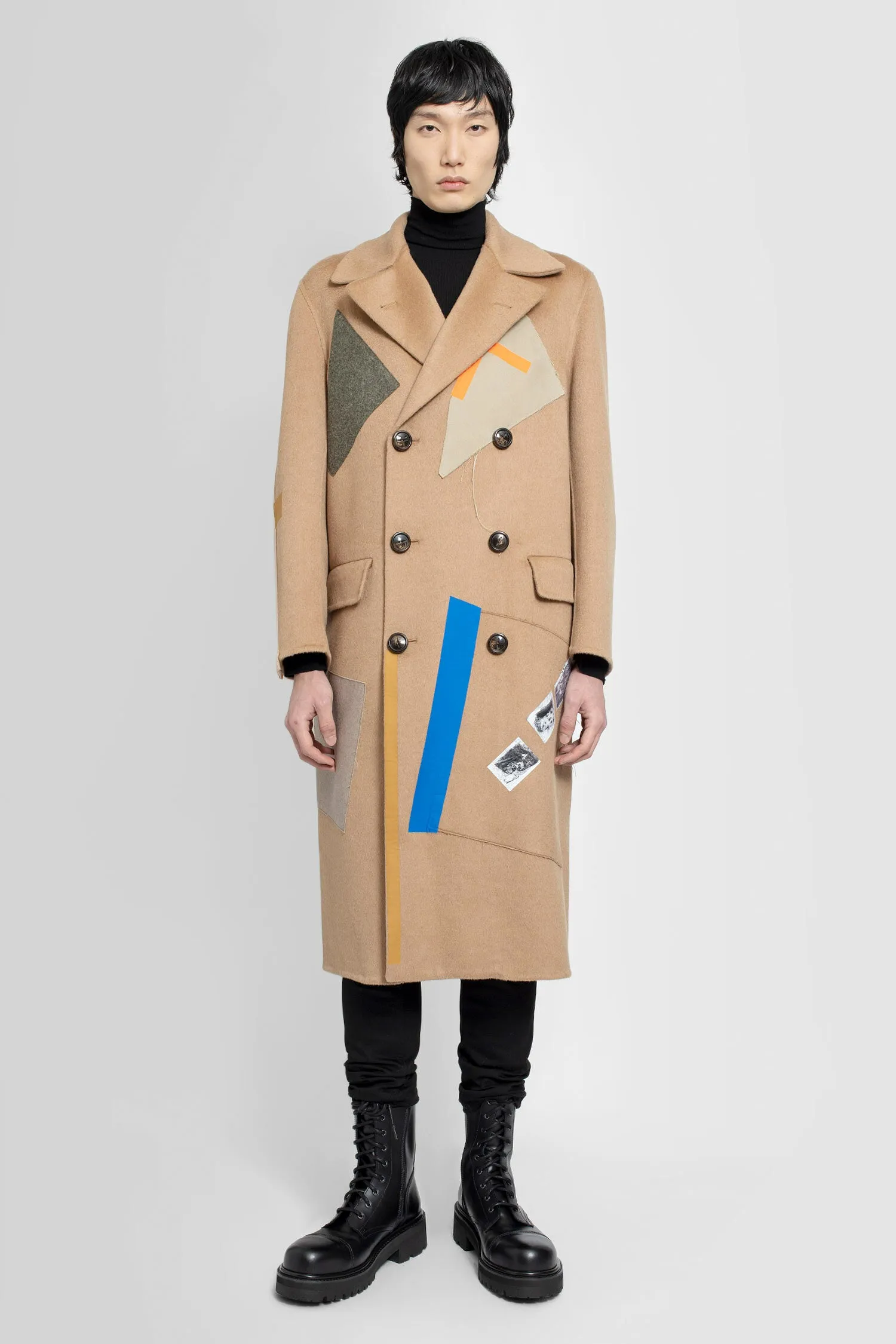 raf simons Sterling Coat with Patches