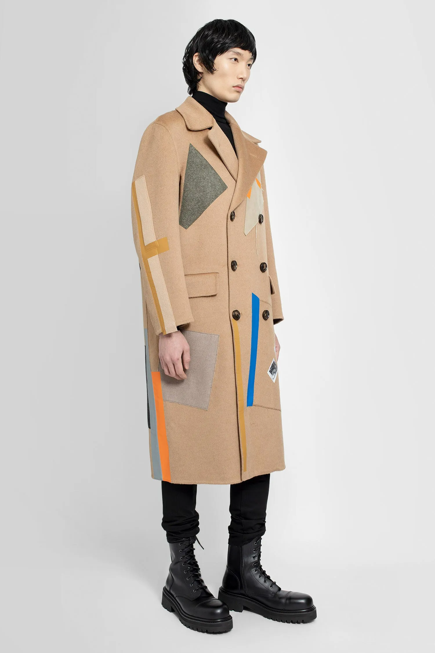 raf simons Sterling Coat with Patches