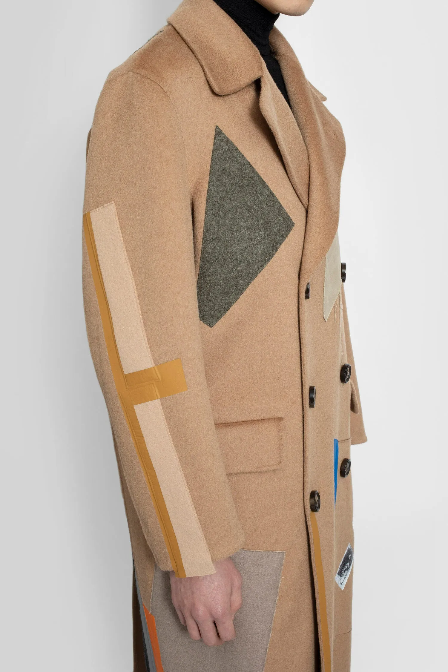 raf simons Sterling Coat with Patches