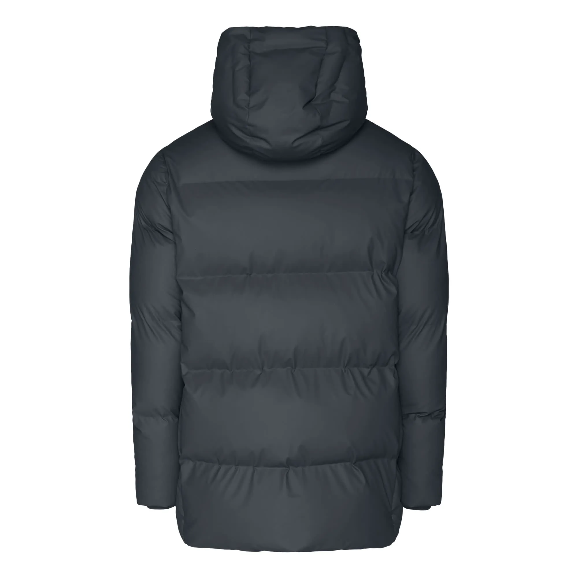 Rains Slate Blue Hooded Puffer Coat - Shop Now at Outnorth