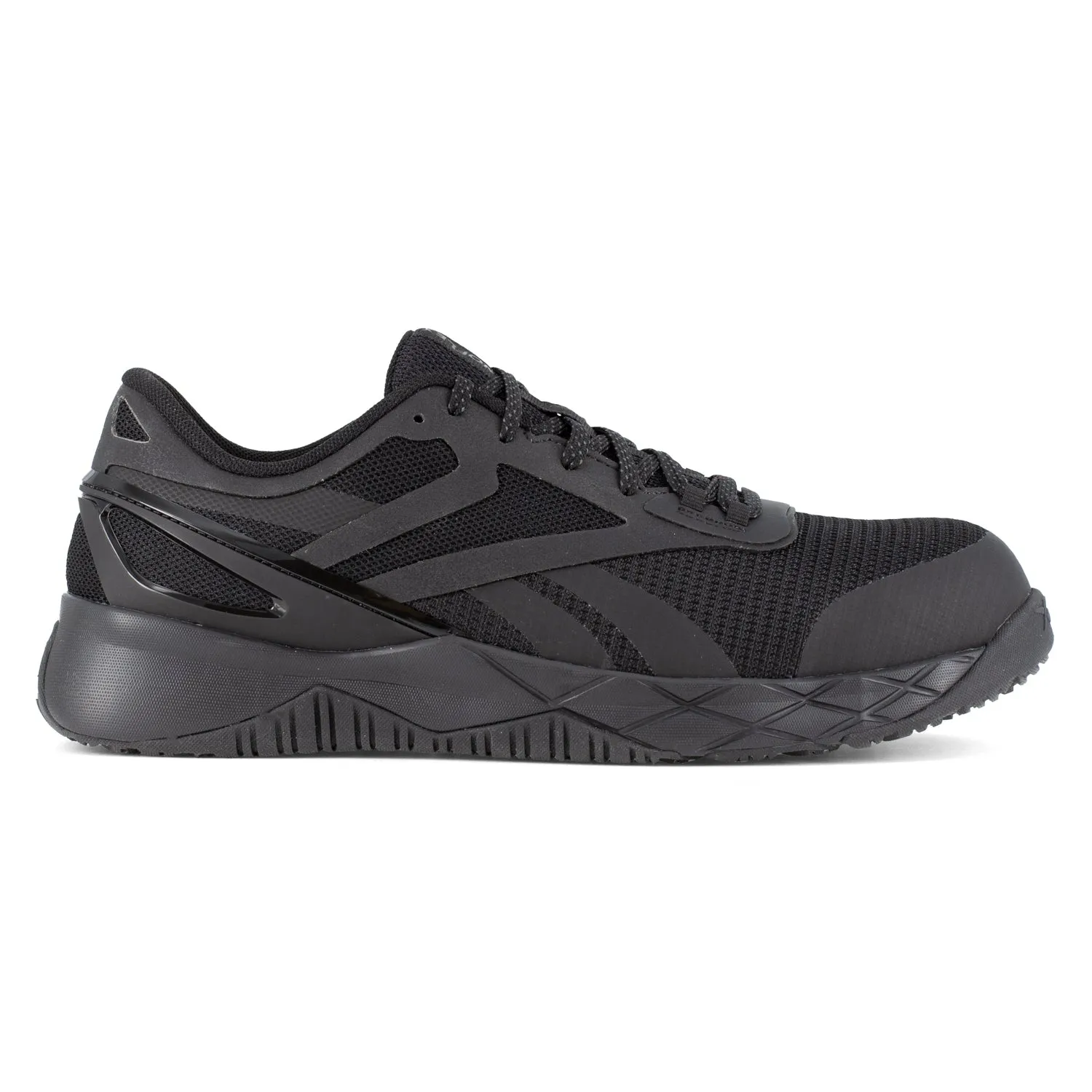 Reebok Men's Nanoflex TR Black Mesh CT EH Athletic Work Shoes