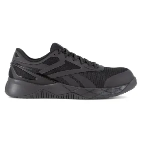 Reebok Men's Nanoflex TR Black Mesh CT EH Athletic Work Shoes