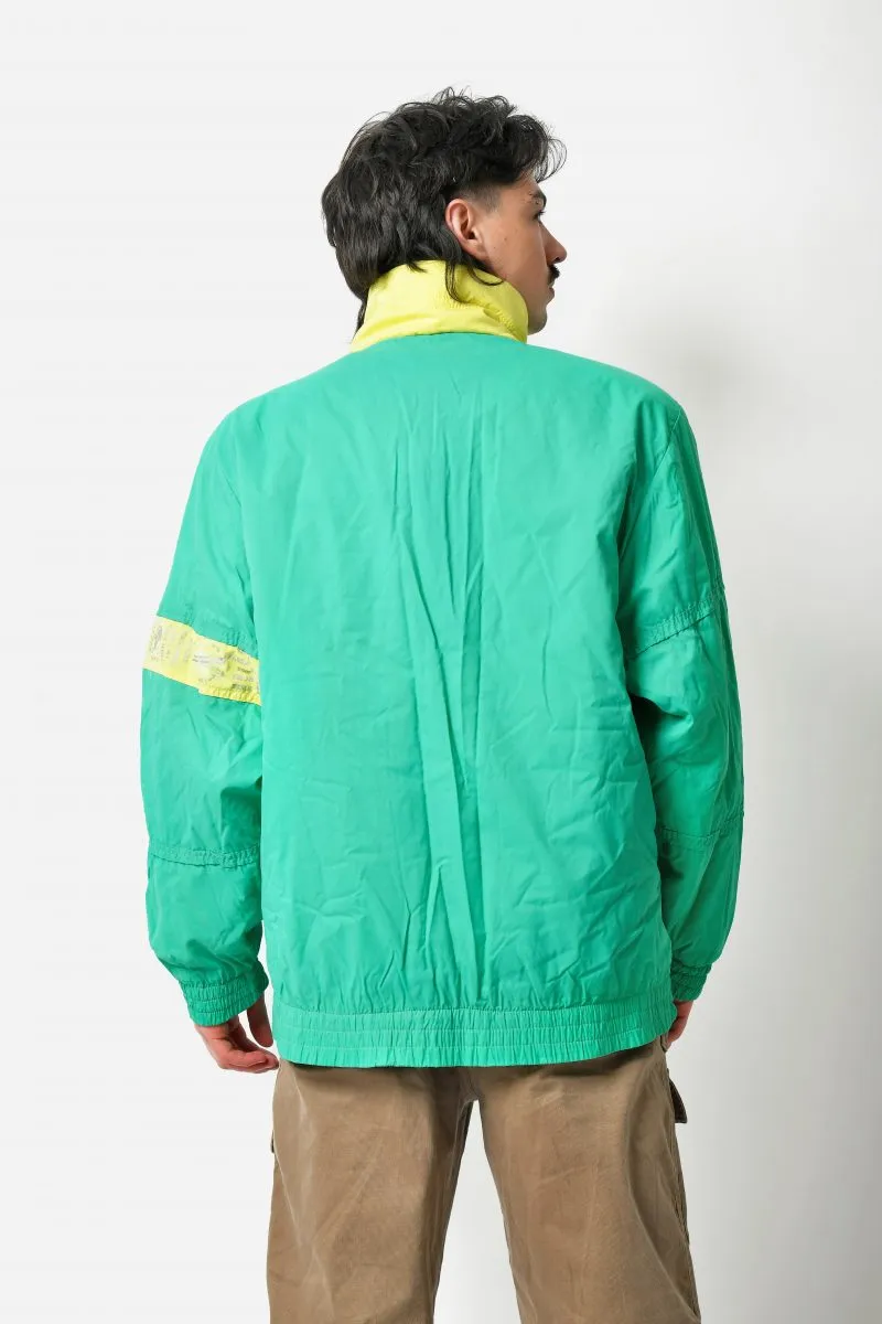 Retro Ski Hooded Coat Green