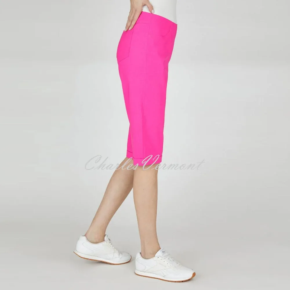 Robell Bella Bermuda Short in Hot Pink, Style 51625-5499-433