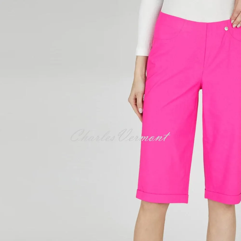 Robell Bella Bermuda Short in Hot Pink, Style 51625-5499-433