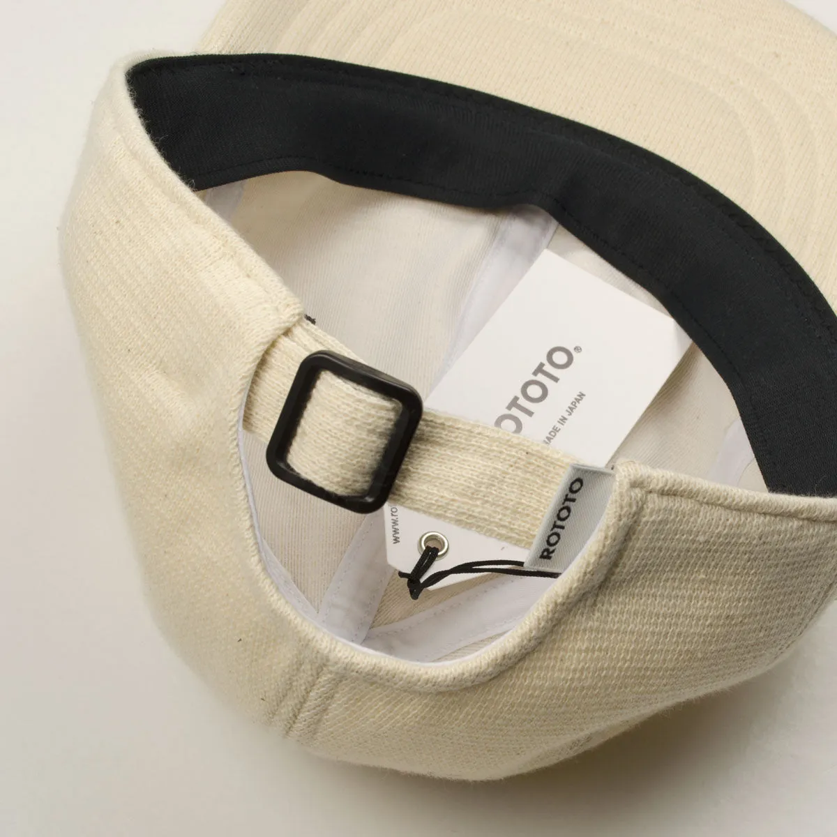 RoToTo 6 Panel Knit Cap - Ecru