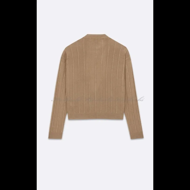 Saint Laurent Stripes Plain Luxury Cardigans