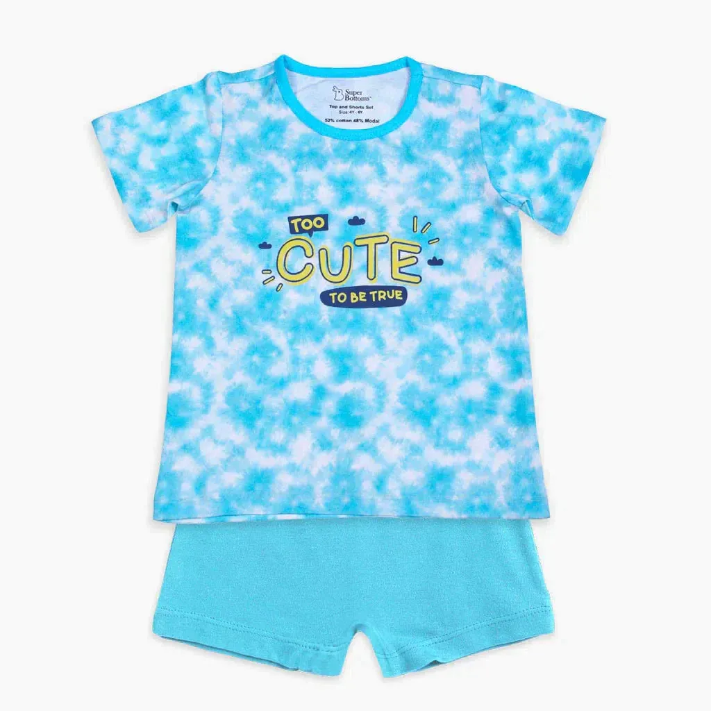 Tie-Dye Blue Set - 2 - 4 years