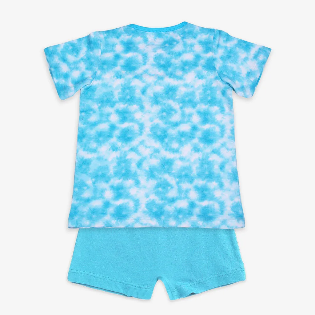 Tie-Dye Blue Set - 2 - 4 years