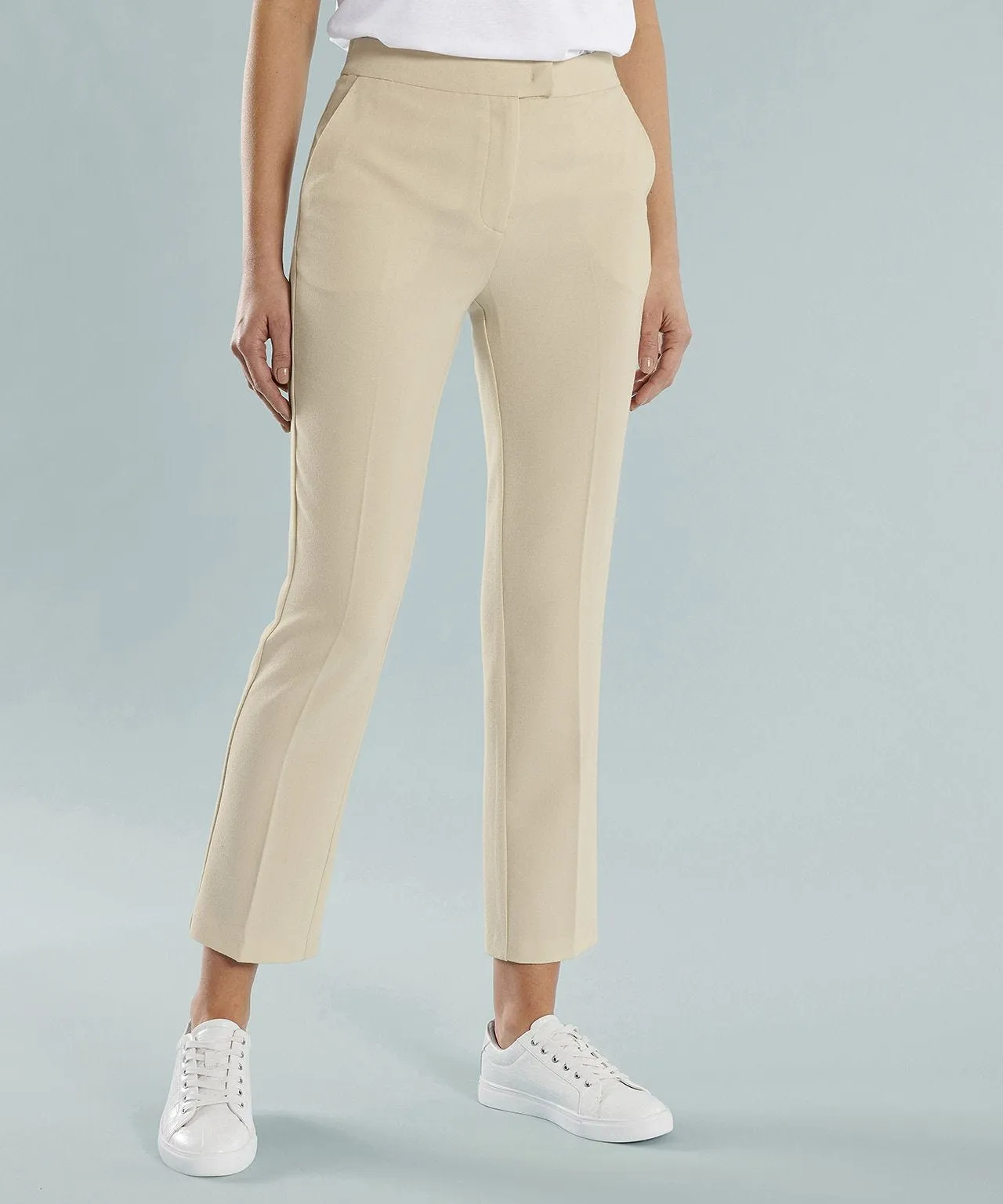 Straight Leg Trousers 7/8