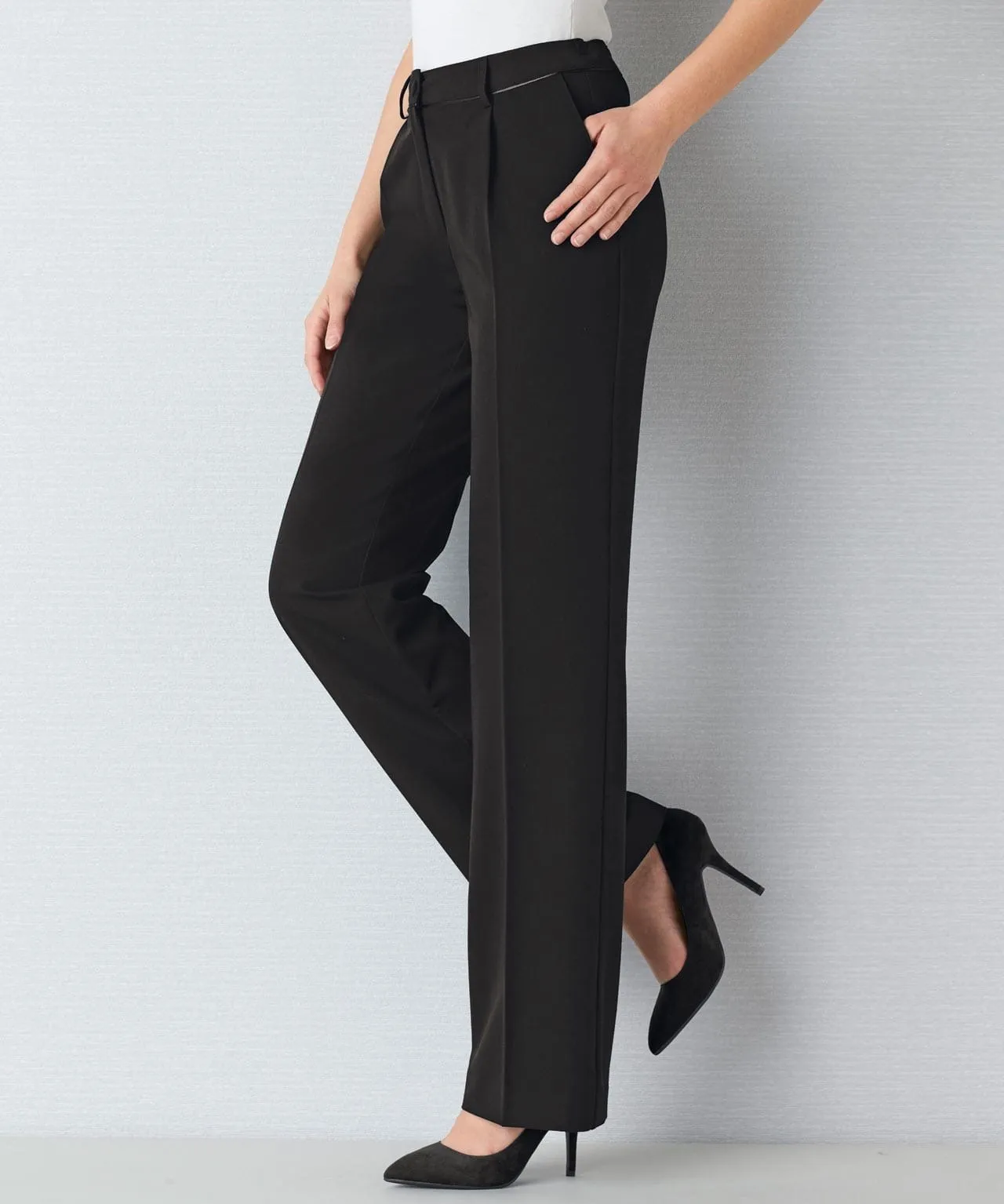 Tailored Straight-Leg Trousers