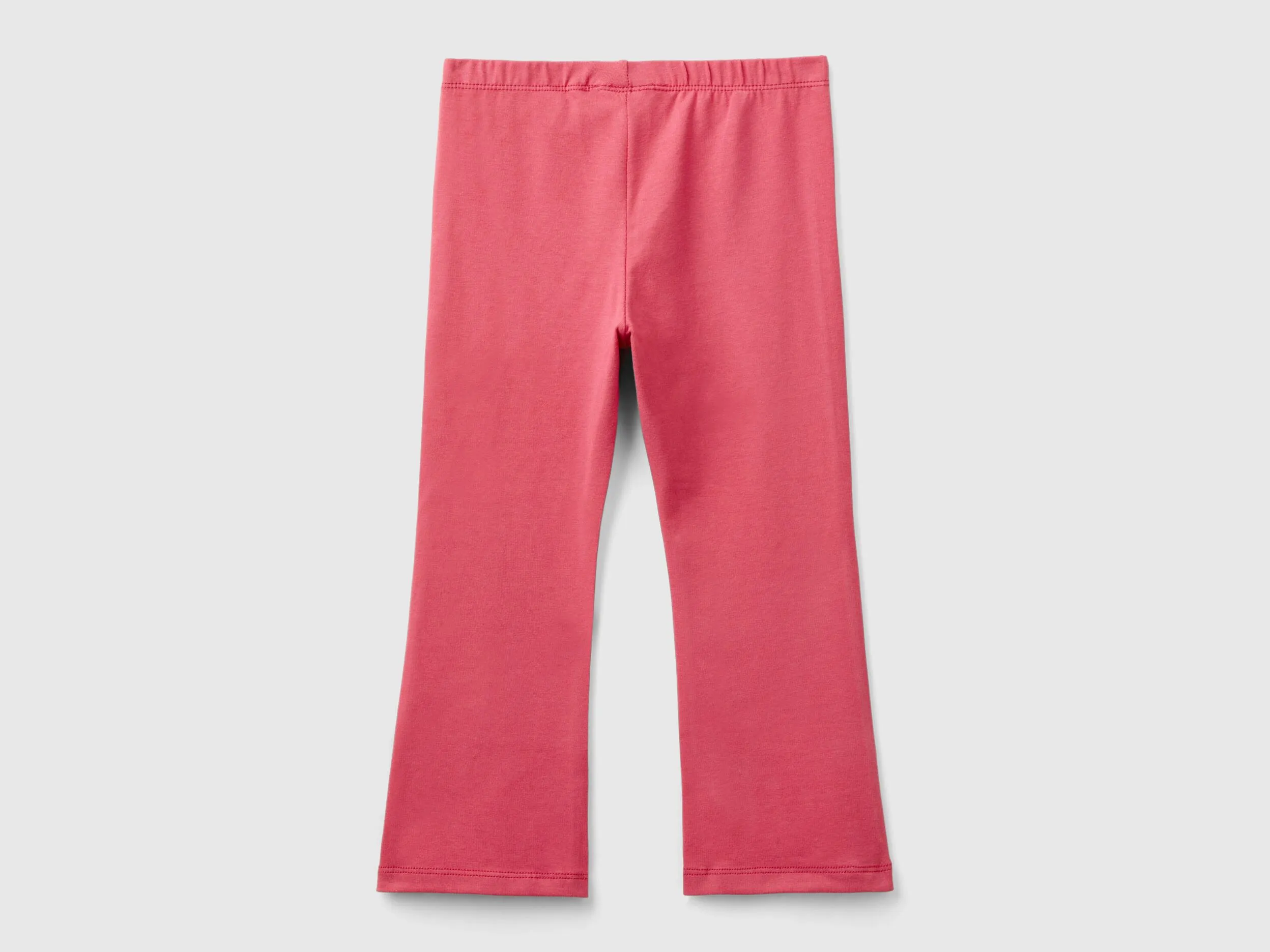 Stretch Cotton Flared Leggings - Mauve | Benetton