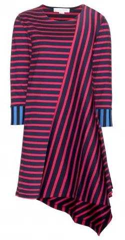 Striped Electric Blue Dress