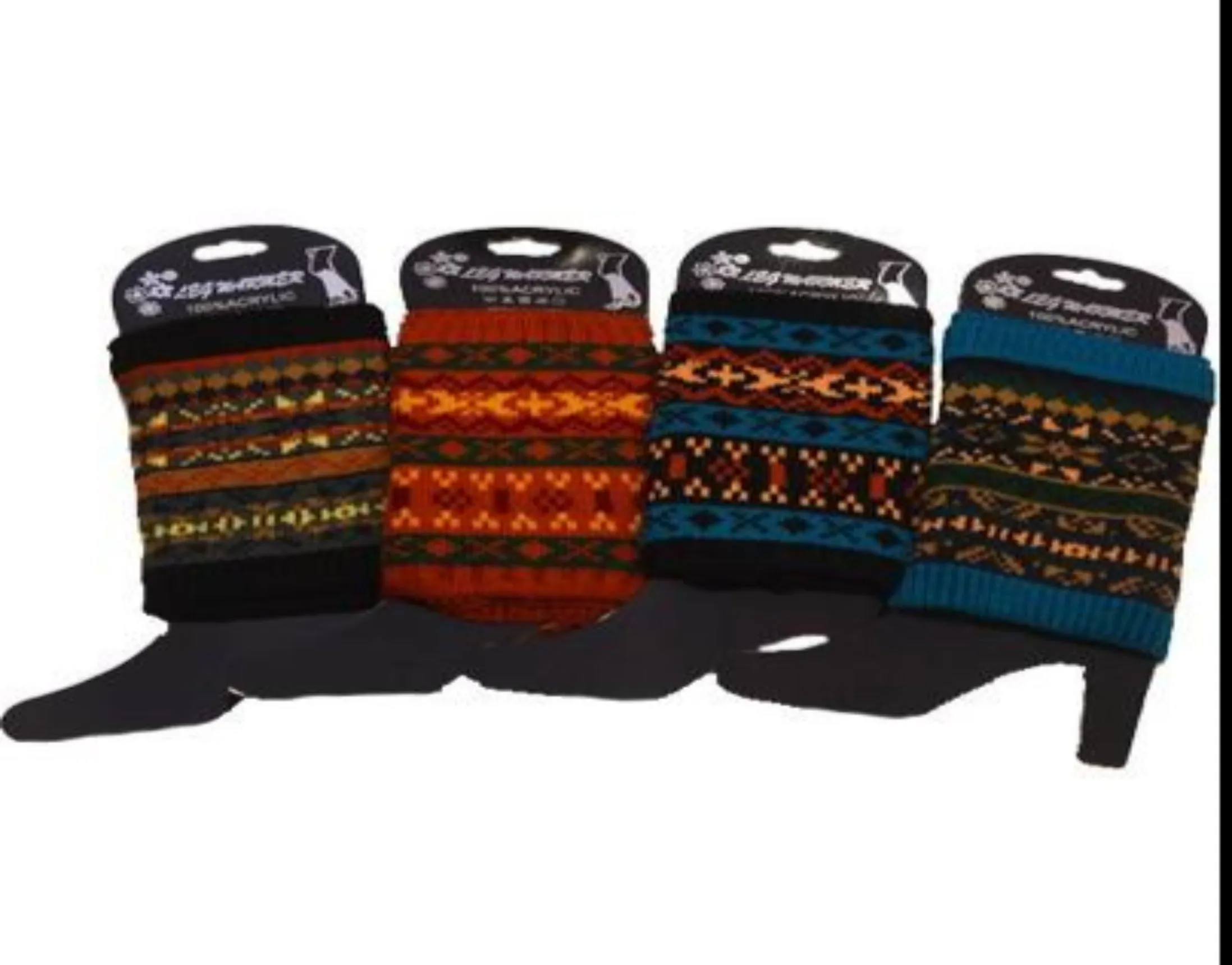 Striped Leg Warmers for Women | Short Boot Cuffs Sweat are embedded.