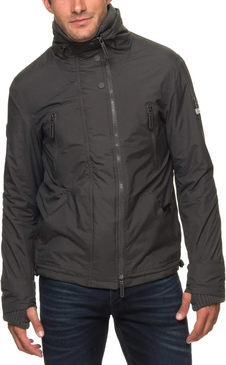 Superdry Hooded Tech Wind Attacker Jacket Deep Forest Black