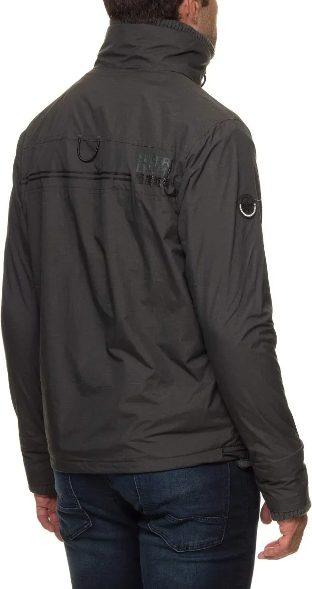 Superdry Hooded Tech Wind Attacker Jacket Deep Forest Black