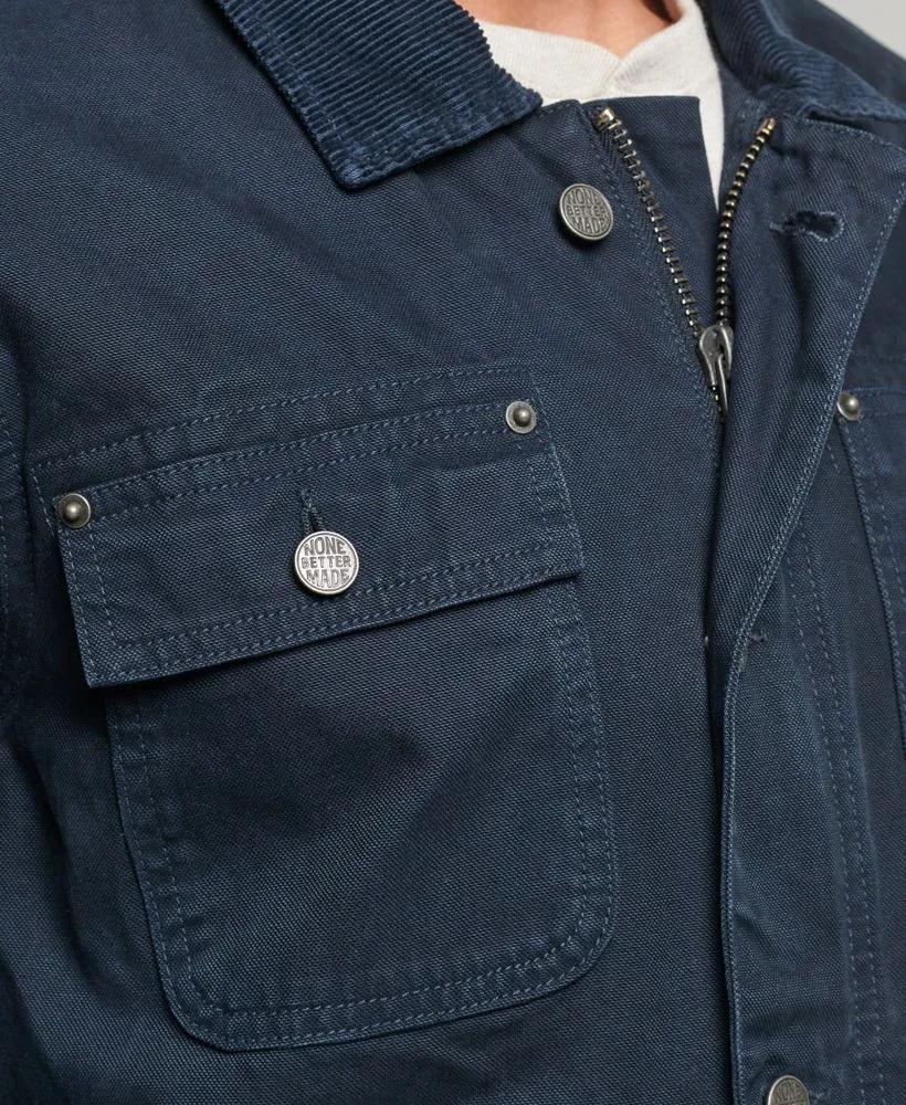 Superdry Vintage Ranch Canvas Jacket in Eclipse Navy